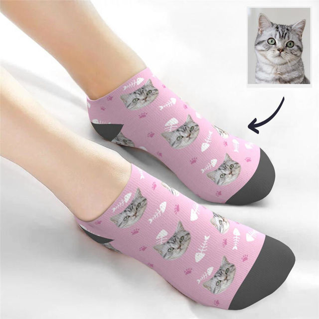 Picture of Custom Pet Socks Low Cut Ankle Face Socks