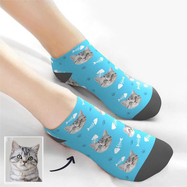 Picture of Custom Pet Socks Low Cut Ankle Face Socks