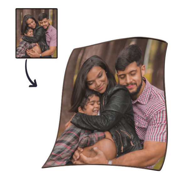 Bild von Maßgeschneiderte personalisierte Familiendecken für Geschenke