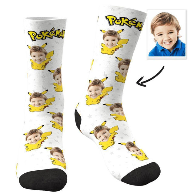 Picture of Custom Pikachu Face Socks