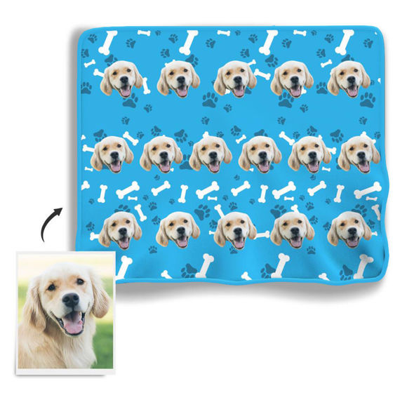 Picture of Custom Fleece Photo Blanket With Your Lovely Dog