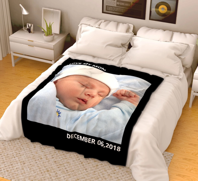 Picture of Custom Kids Photo Fleece Blanket