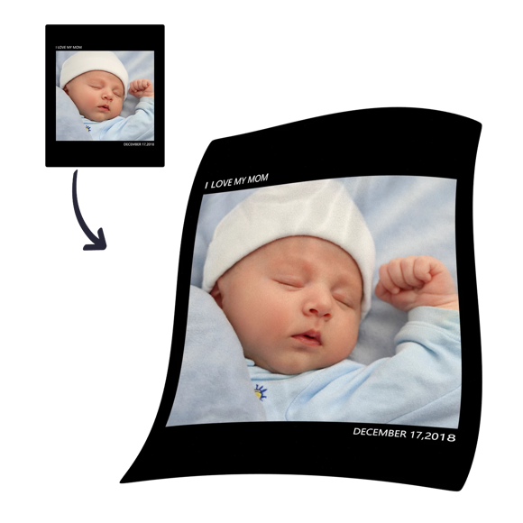 Bild von Personalisierte Fotofleecedecke für Kinder