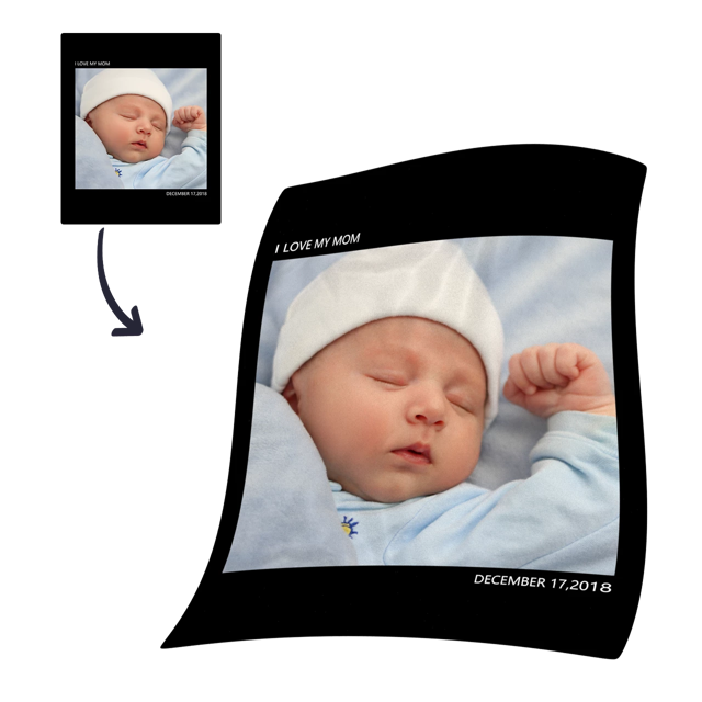 Picture of Custom Kids Photo Fleece Blanket