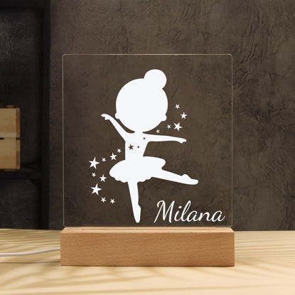 Picture of Ballerina Night Light - Personalized It With Your Kid's Name