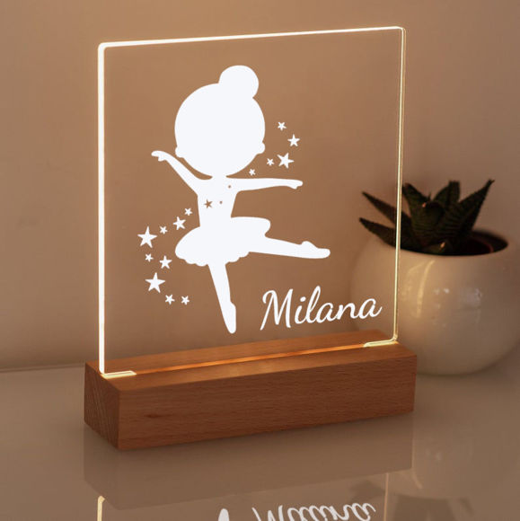 Bild von Ballerina Nachtlicht - Personalisiert es mit dem Namen Ihres Kindes