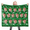 Picture of Custom Fleece Blanket With Dog Photo Christmas Gift