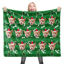 Picture of Custom Fleece Blanket With Dog Photo Christmas Gift