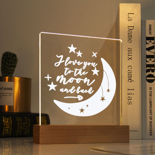 Picture of Love You To The Moon and Back Night Light