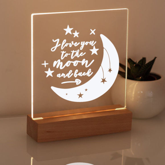 Picture of Love You To The Moon and Back Night Light