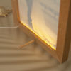 Imagen de Lámpara de noche de madera personalizada colorida con marco de fotos LED con tu hermosa foto
