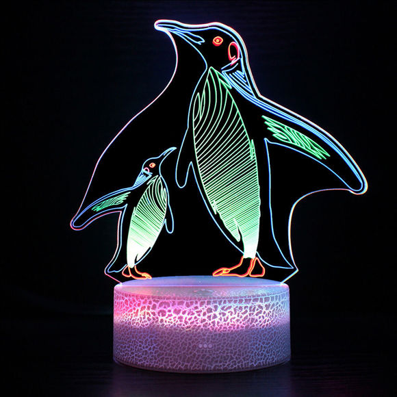 Bild von Bunte 3D-Illusions-LED-Nachtlichter in verschiedenen Formen - beste Geschenke für Kinder