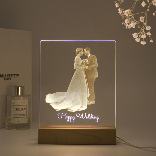 Picture of Custom Laser Inner Carving Night Light For Gifts