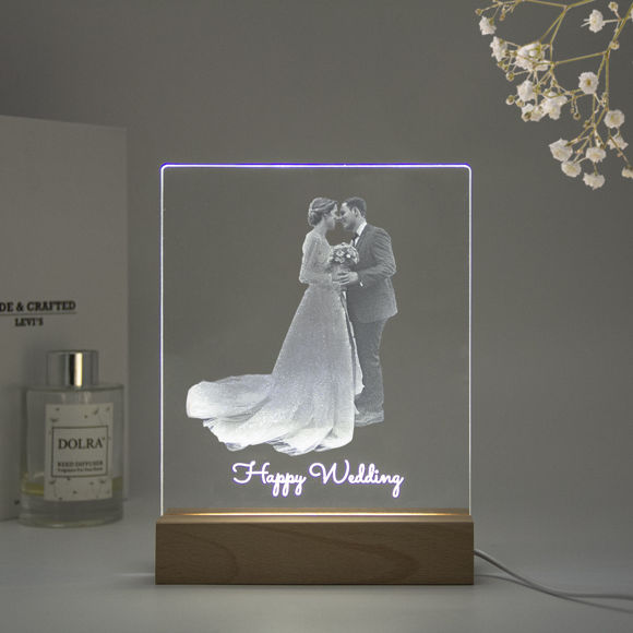 Imagen de Luz de noche de talla interior láser personalizada para regalos