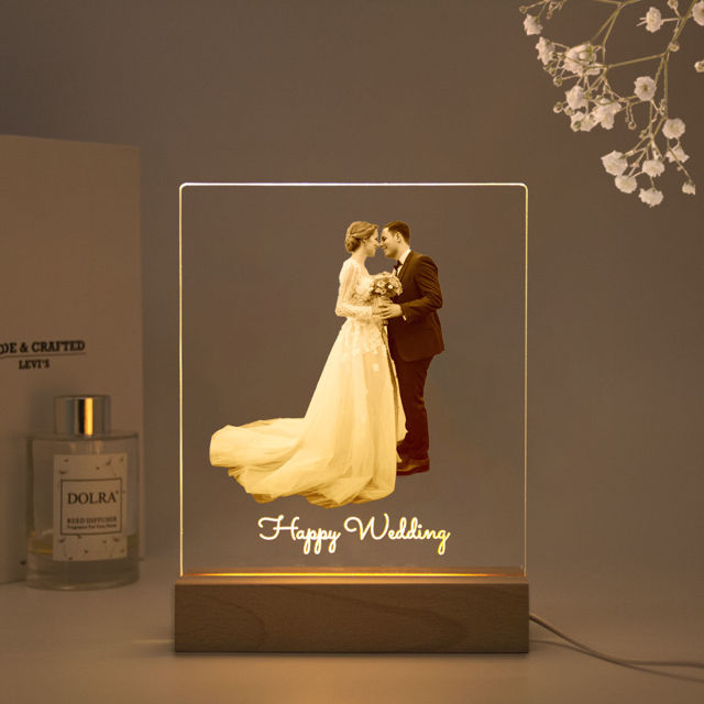 Picture of Custom Color Night Light - Personalize With Your Lovely Photo