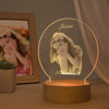 Bild von Individuelles rundes inneres Schnitz-Nachtlicht - personalisieren Sie mit Ihrem schönen Foto