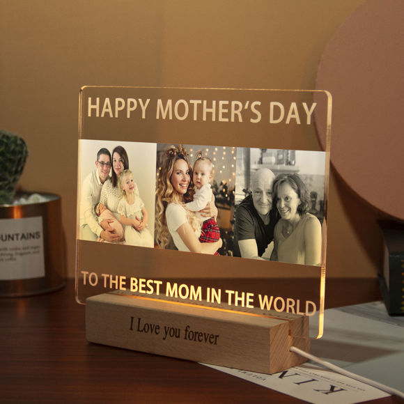 Picture of Custom Family Night Light For Gifts - Personalize With Your Lovely Photo