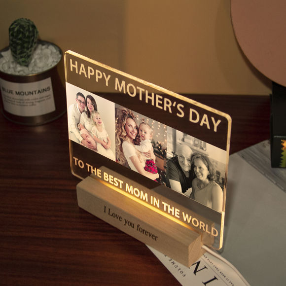 Bild von Individuelles Familiennachtlicht für Geschenke - personalisieren Sie mit Ihrem schönen Foto