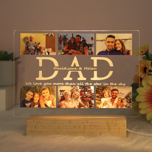 Picture of Customize Photo Night Light For Your Dear Father For Gifts