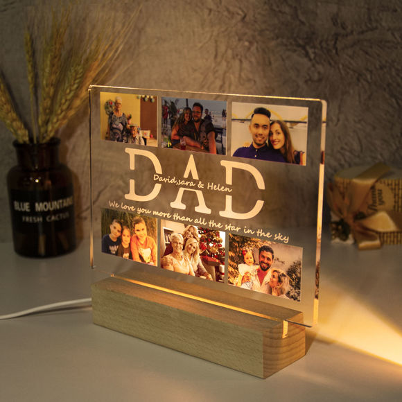 Picture of Customize Photo Night Light For Your Dear Father For Gifts