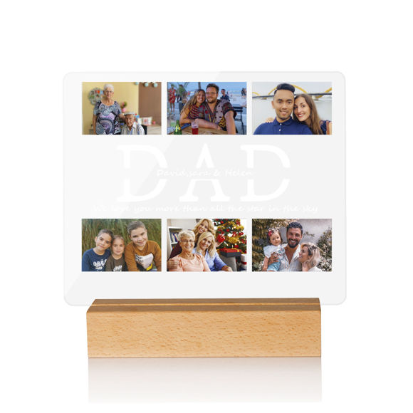 Picture of Customize Photo Night Light For Your Dear Father For Gifts