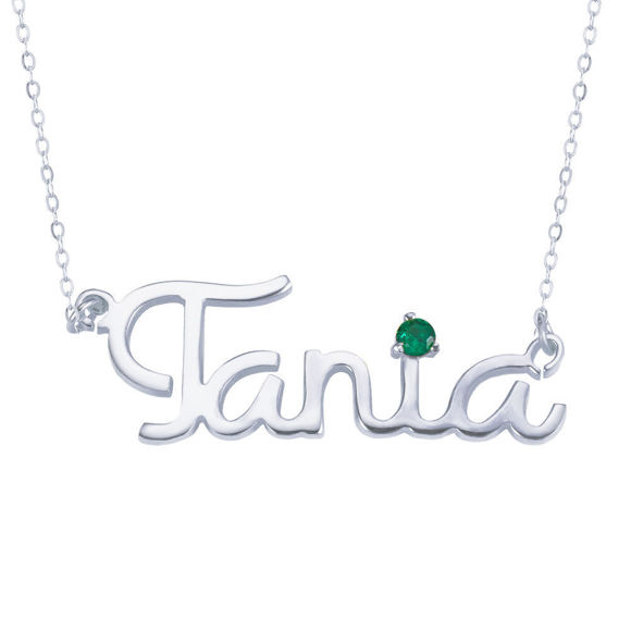 Picture of Personalized Cursive Name Necklace in 925 Sterling