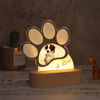 Imagen de Luz nocturna personalizada con estampado de pata de mascota