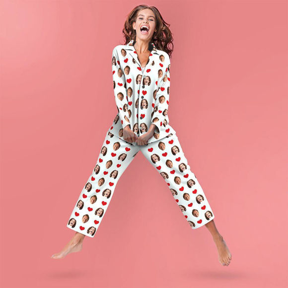 Bild von Kundenspezifische Liebes-bunte volle Pyjamas
