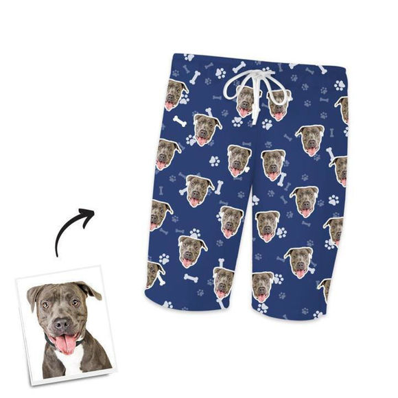Imagen de Pantalones cortos personalizados para el hogar Pantalones de pijama Pet Bones