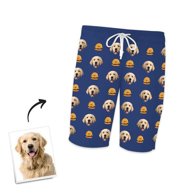 Picture of Custom Home Shorts Pajama Pants Pet Burgers