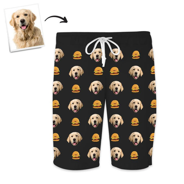 Picture of Custom Home Shorts Pajama Pants Pet Burgers