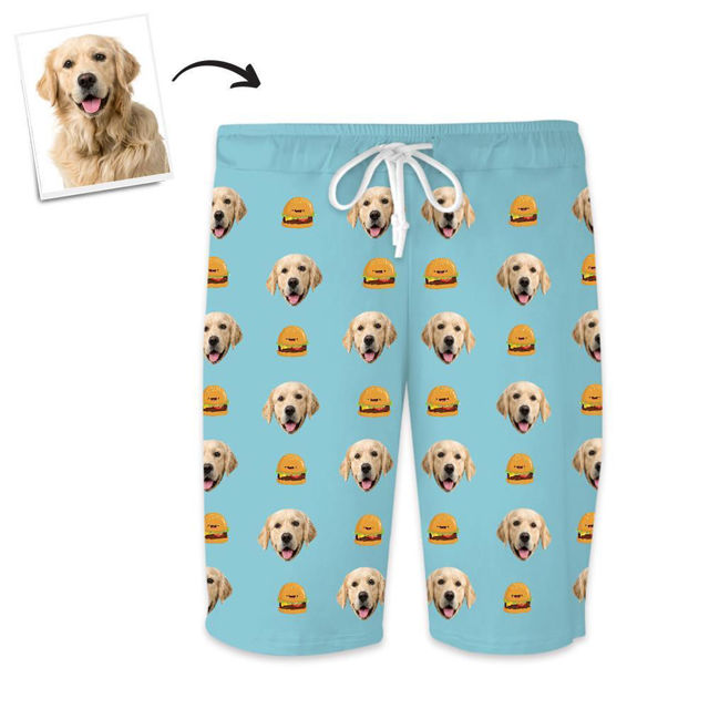 Picture of Custom Home Shorts Pajama Pants Pet Burgers