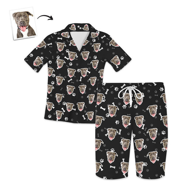 Picture of Custom Pet Avatar Pajamas Homewear Short Sleeve Shorts