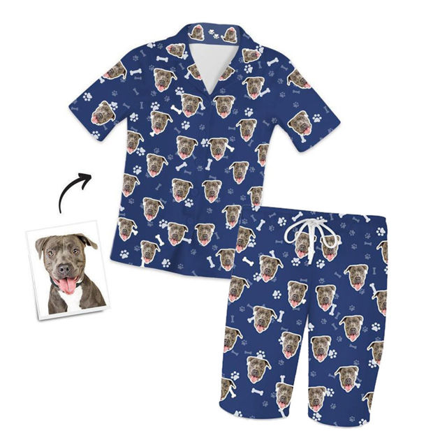 Picture of Custom Pet Avatar Pajamas Homewear Short Sleeve Shorts