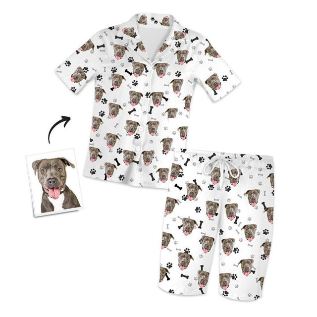 Picture of Custom Pet Avatar Pajamas Homewear Short Sleeve Shorts