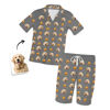 Imagen de Conjunto de pijama de avatar personalizado para mascotas de manga corta