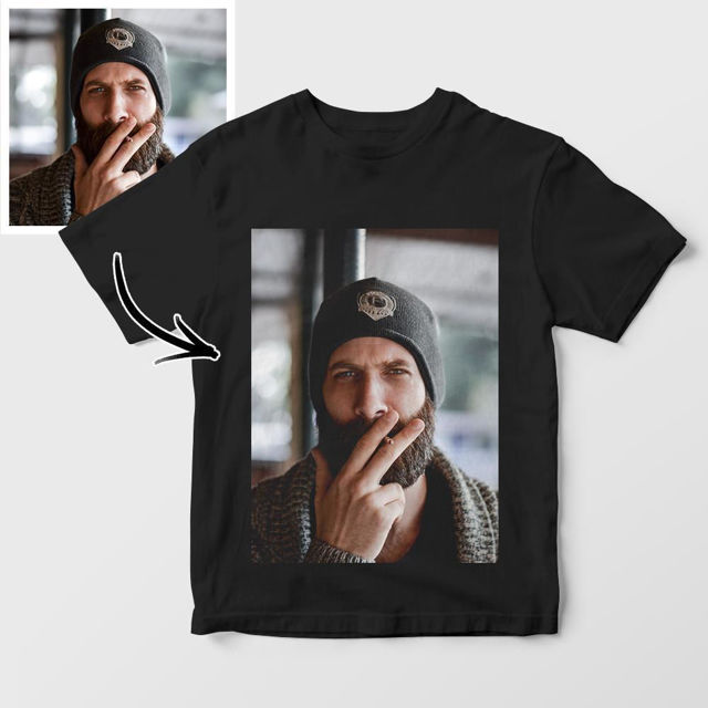 Picture of Custom Photo T-Shirt Tricolor Gift