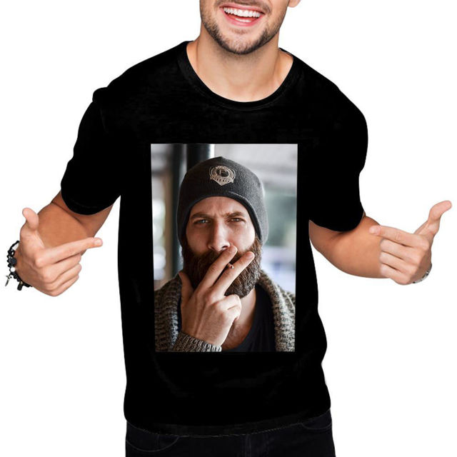 Picture of Custom Photo T-Shirt Tricolor Gift