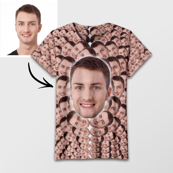 Picture of Custom Avatar Repeat Face T-Shirt
