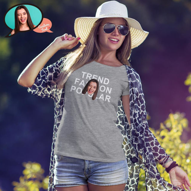 Picture of Face Funny Customize T-Shirt for Women and Men