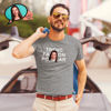 Imagen de Cara divertida camiseta personalizada para mujeres y hombres
