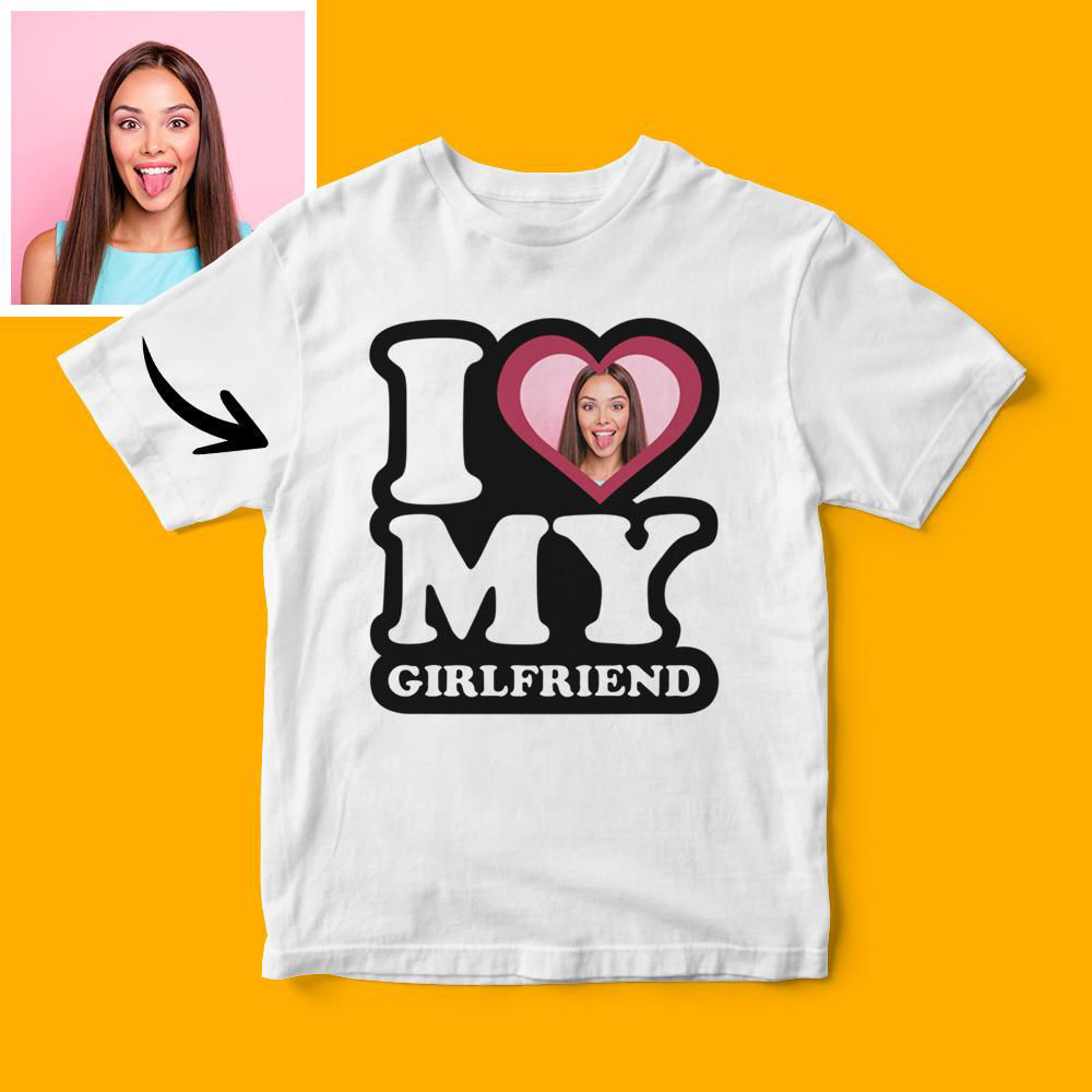 Camiseta con estilo de personalidad de I Love My Girlfriend para hombre -  Personalized Gifts & Engraved Gifts for Any Occasions from Justyling