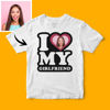 Imagen de Camiseta con estilo de personalidad de I Love My Girlfriend para hombre