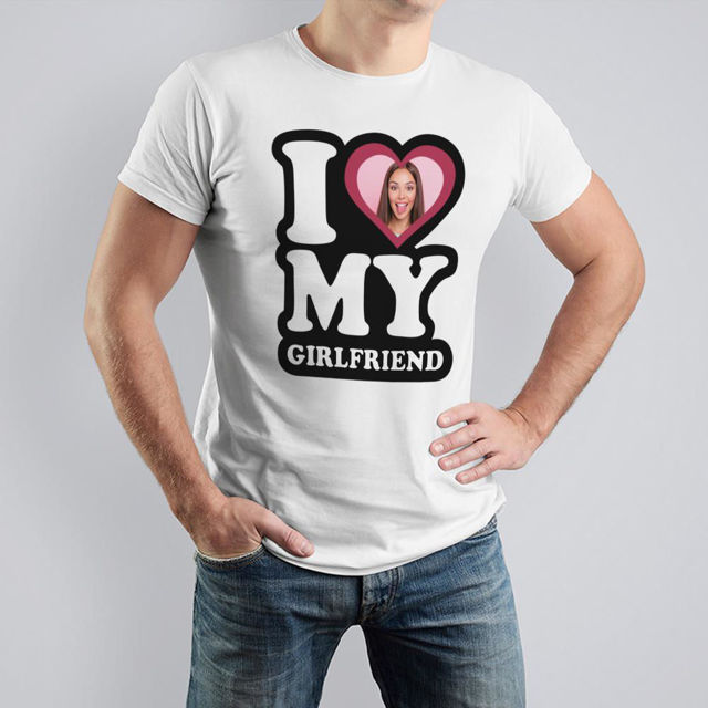 Picture of I Love My Girlfriend Personality Style T-Shirt