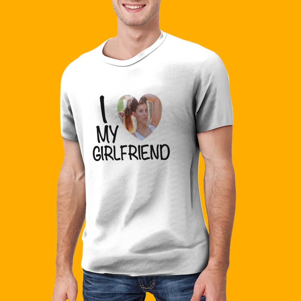 I Love My Girlfriend T Shirt For Men With Personalized Graphic Personalized Ts And Engraved 