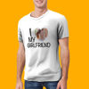 Imagen de Camiseta de I Love My Girlfriend para hombre con gráfico personalizado