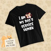 Bild von Ich bin Service-menschliches Haustier-Liebhaber-T-Shirt des Hundes
