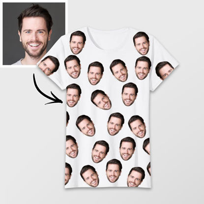 Picture of Custom Funny Copy Face T-Shirts Personalize Add Your Avatar