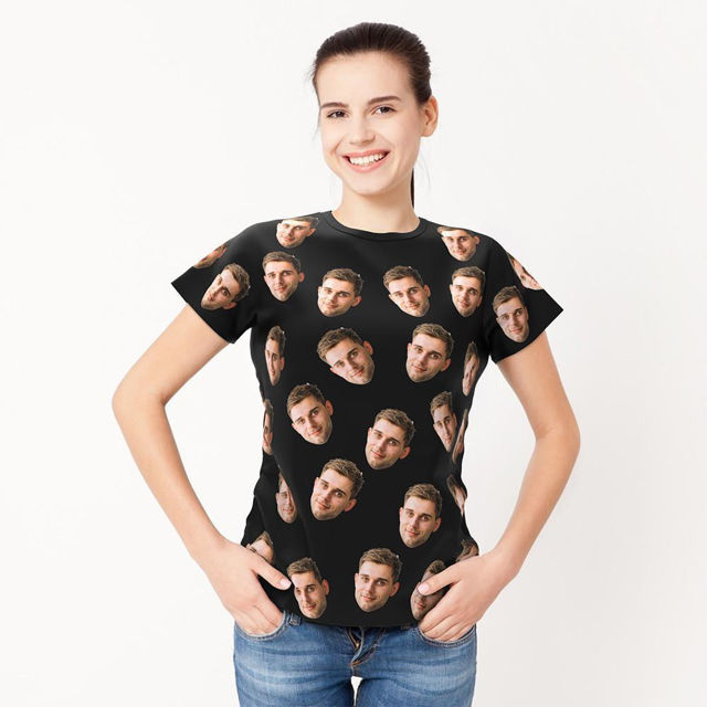 Picture of Custom Funny Copy Face T-Shirts Personalize Add Your Avatar