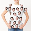Image de T-shirts personnalisés de visage de copie drôle Personnalisez Ajoutez votre avatar